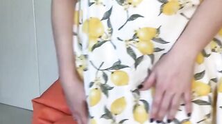 DOEGIRLS - Red Fox Plays With Banana Inside Goddess Homemade