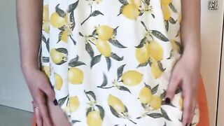 DOEGIRLS - Red Fox Plays With Banana Inside Goddess Homemade