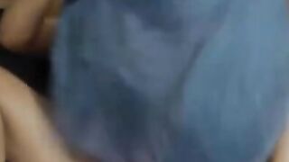 Hot Chick with glasses masturbating