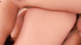 Cumming on her butt after a goddess nailed