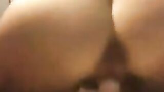 Petite 19yo Stepsister riding her dildo backwards