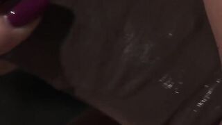 Stunning petite chick fucks her tight asshole with a humongous sex toy