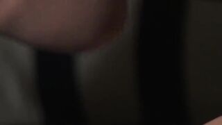 Stunning petite chick fucks her tight asshole with a humongous sex toy