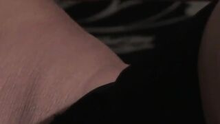 Stunning petite chick fucks her tight asshole with a humongous sex toy
