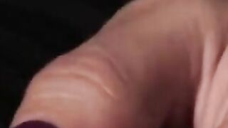 Stunning petite chick fucks her tight asshole with a humongous sex toy