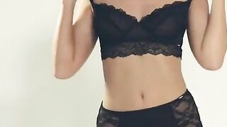 Lusty Goddess into Bae panties masturbating to a powerful orgasm