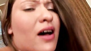 Mesmerizing hot sucks and rides my gigantic cock