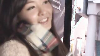 Japanese beauty enjoys getting cum in mouth