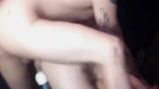 BleuBrutalRose - Rough Sex ... Goth Milf sucking big dick with a butt plug in her ass