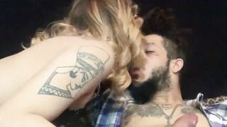 BleuBrutalRose - blue lotus ... Sexy milf sucking hard Dick before Riding him Hard