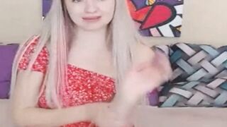 Skinny Blonde Babe Got Her First Wild Real Orgasm