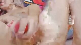 Skinny Blonde Babe Got Her First Wild Real Orgasm