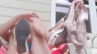 Busty Chick with big tits fingering