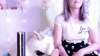 Cute Blonde Sucks and Fucks Huge Dildo