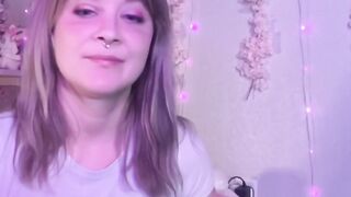 Cute Blonde Sucks and Fucks Huge Dildo