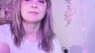 Cute Blonde Sucks and Fucks Huge Dildo