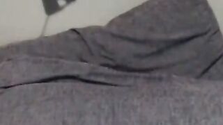 Hot Babe with big tits loves spanking her big butt