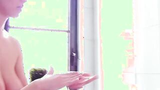 Shake The Snake - Red Head Babe Have Shower Masturbation