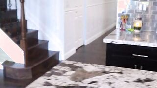 Bored Hoe Kiki Klout Getting Covered In Gigantic StepBrother's Beauty Jizz During