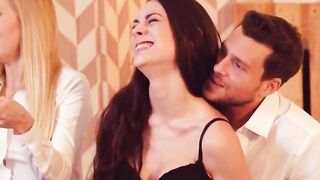 LOSCONSOLADORES - ARWEN GOLD AND SICILIA RUSSIAN DARK HAIRED SEDUCED INTO CUTIE 3 WAY