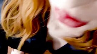 Huge Boobed Red Blowjob cougar Nails her Ex Huband for one last Time