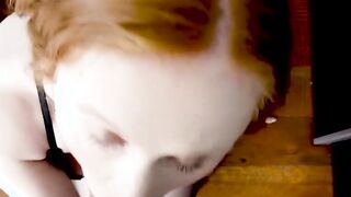 Huge Boobed Red Blowjob cougar Nails her Ex Huband for one last Time