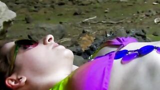 Spanish amateur redhead 18 year old nailed outdoor