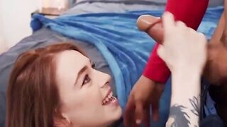 (Tyler Steel) Fills (Madi Collins) Mouth With His Penis Before Filling Her