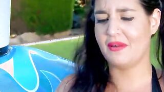 exposedlatinas - Latina dark hair plowed in the booty outside