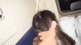 Woke up a Naked Girl on the Train with his Dick