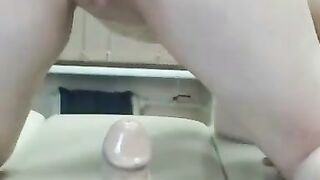 Blonde Chick loves her Lovense Lush Toy