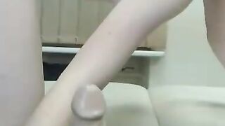 Blonde Chick loves her Lovense Lush Toy