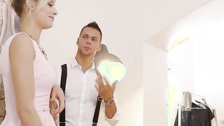 DOEPROJECTS - RIA SUN CZECH BLONDE TAKES two COCKS IN HER HOLES two