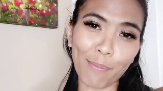 Huge Haired chinese Jada Kai Sucks her Man every Day during Quarantine