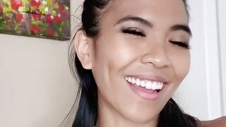 Huge Haired chinese Jada Kai Sucks her Man every Day during Quarantine