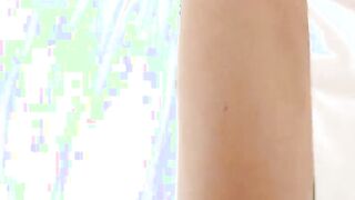Luscious 18 uses her hands on a pecker