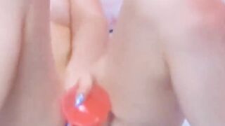 Wild Beauty Blonde Finger Her Tight Asshole