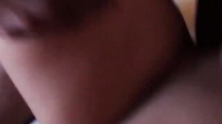 Juicy Beauty with gigantic jugs takes my cock