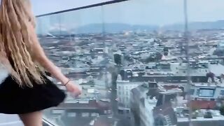 PUBLIC RISKY SEX SHOWING PUSSY IN THE TR