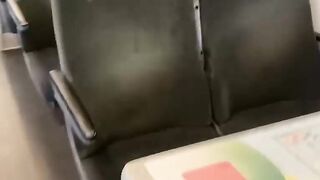 PUBLIC RISKY SEX SHOWING PUSSY IN THE TR