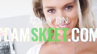 Sleazy harlot teenagers Sammie Daniels ride her teachers dick