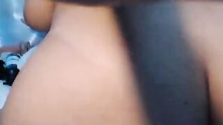 Hot Latina has good time with dildo