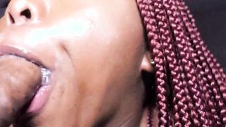 slob on that stretch3x big black dick with ur juicy lips tbooty