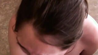 Innocent Step Daughter Nickey Huntsman Needs Stepdaddy To Practice Her Sucking Off Talent