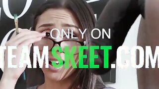 Innocent Step Daughter Nickey Huntsman Needs Stepdaddy To Practice Her Sucking Off Talent