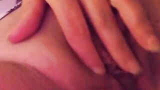Busty Teen fingering her wet pussy upclose