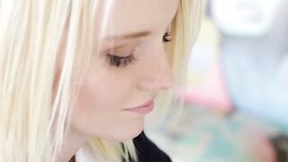 Sleazy harlot 18 yo Sammie Daniels riding her teachers cock