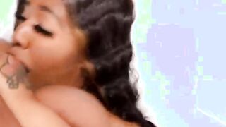 cherokee gigantic titties jiggling while giving sloppy fellatio
