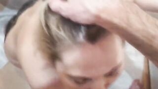Landlord getting an dirty Cutie fellatio on camera