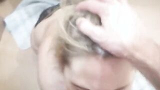Landlord getting an dirty Cutie fellatio on camera
